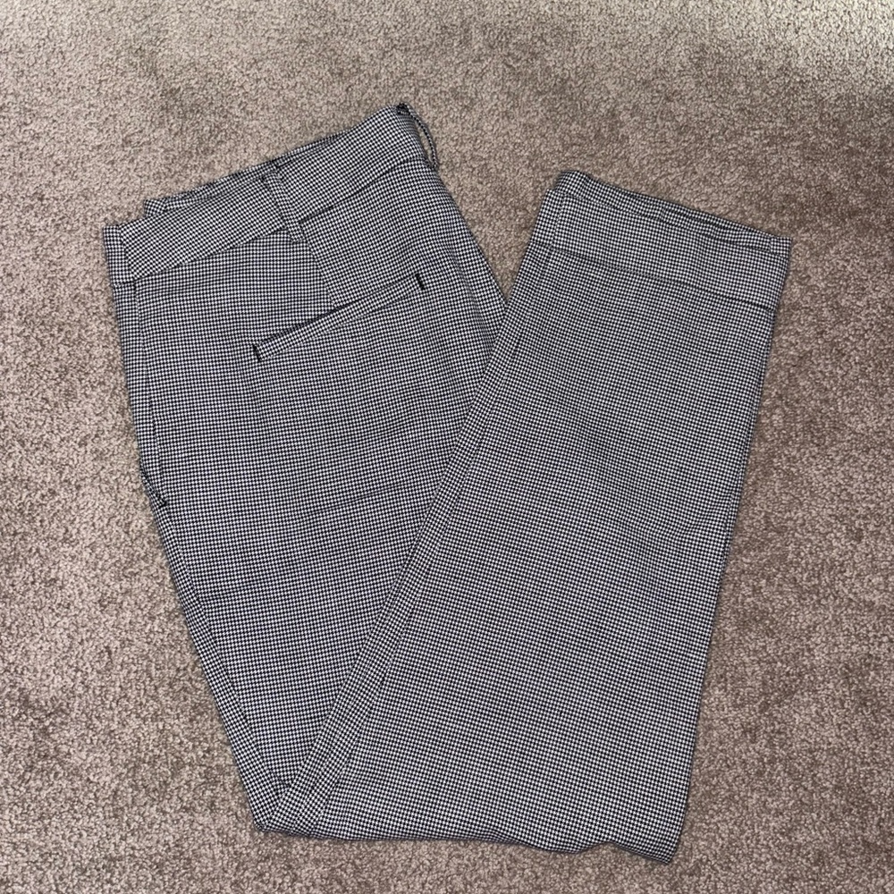 LOFT Classic “Devin Slim” Women’s Black and White Checkered Dress Pants